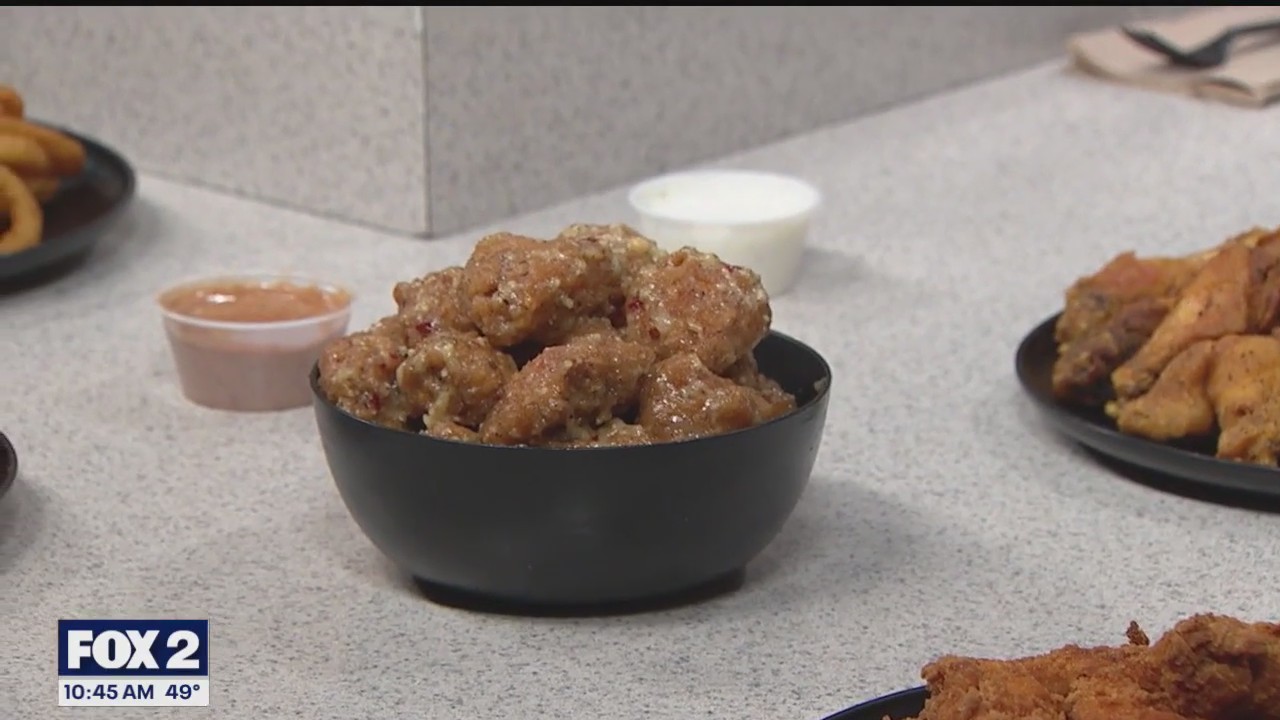 Making garlic parmesan wing sauce with Detroit Wing Company