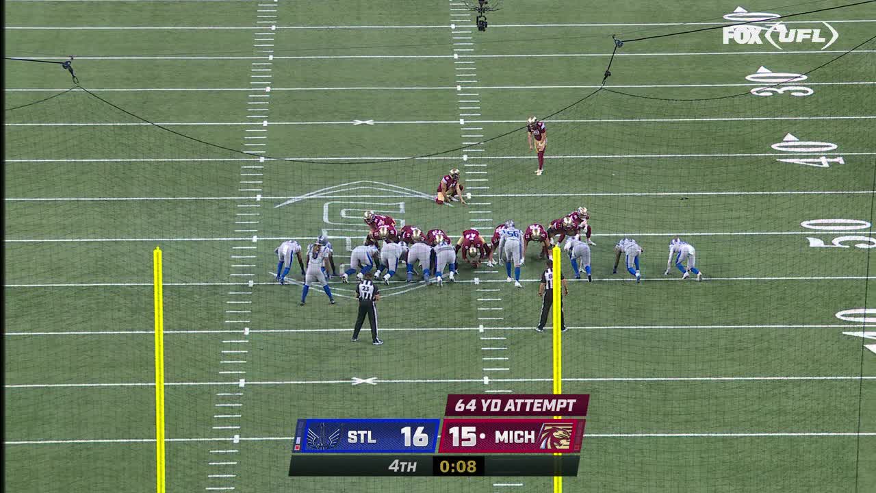 Jake Bates hits 64-yeard field goal as Michigan Panthers win UFL opener