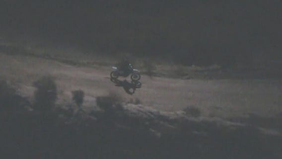 Dirt bike chase across San Fernando Valley
