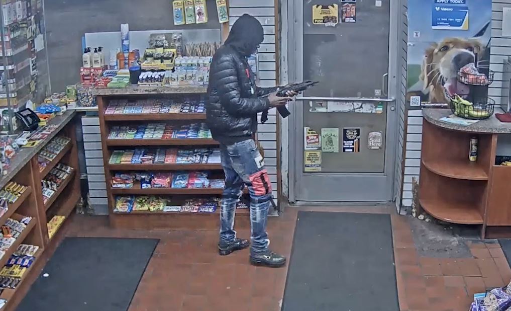 Armed carjacking suspect wanted