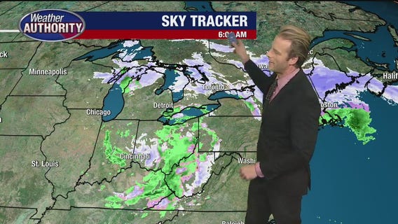 Some rain and snowflakes Thursday