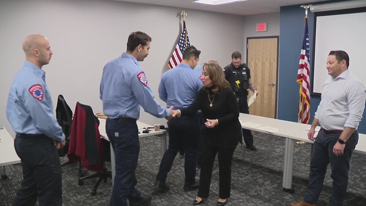Sterling Heights first responders honored for saving infant's life