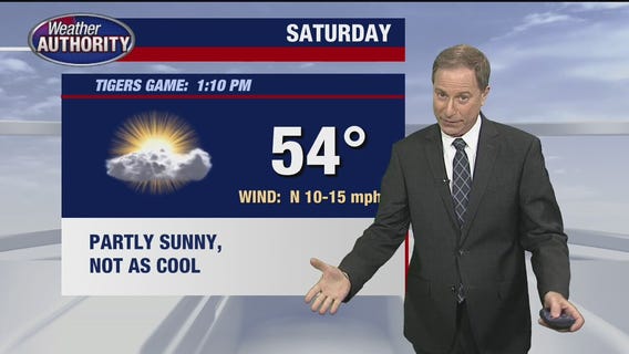 A little bit warmer for the weekend