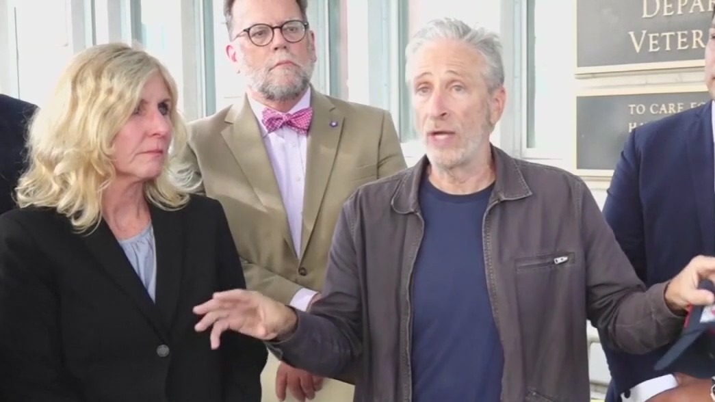 Jon Stewart fights for veterans in DC