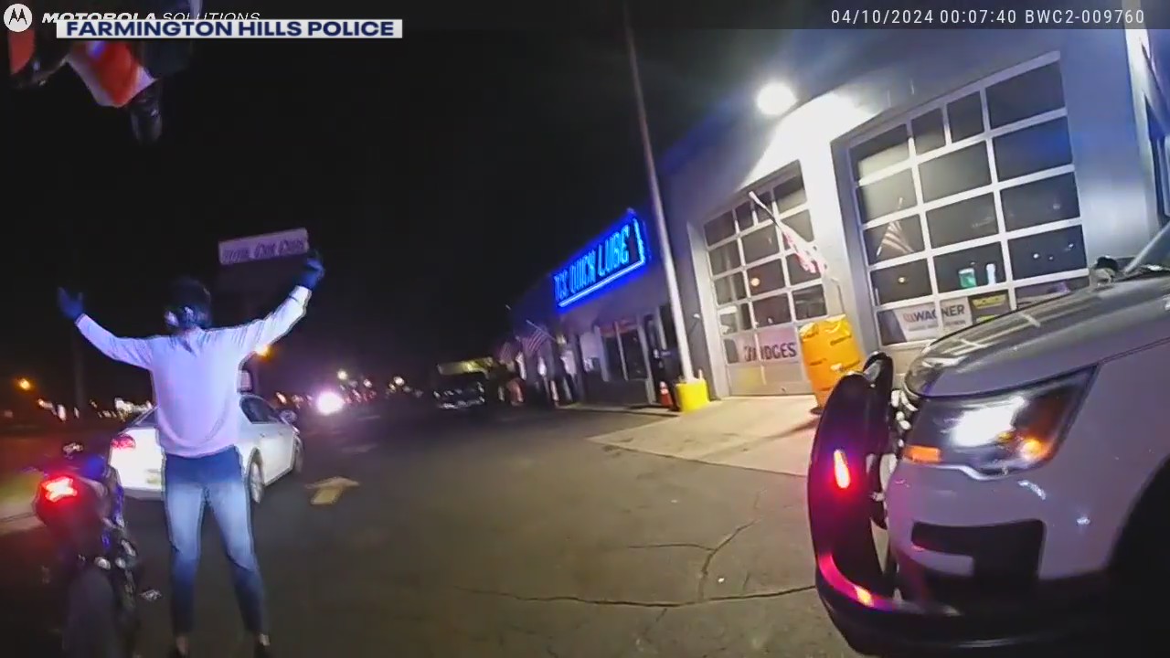 Motorcyclist's joyride ends in arrest after running out of gas