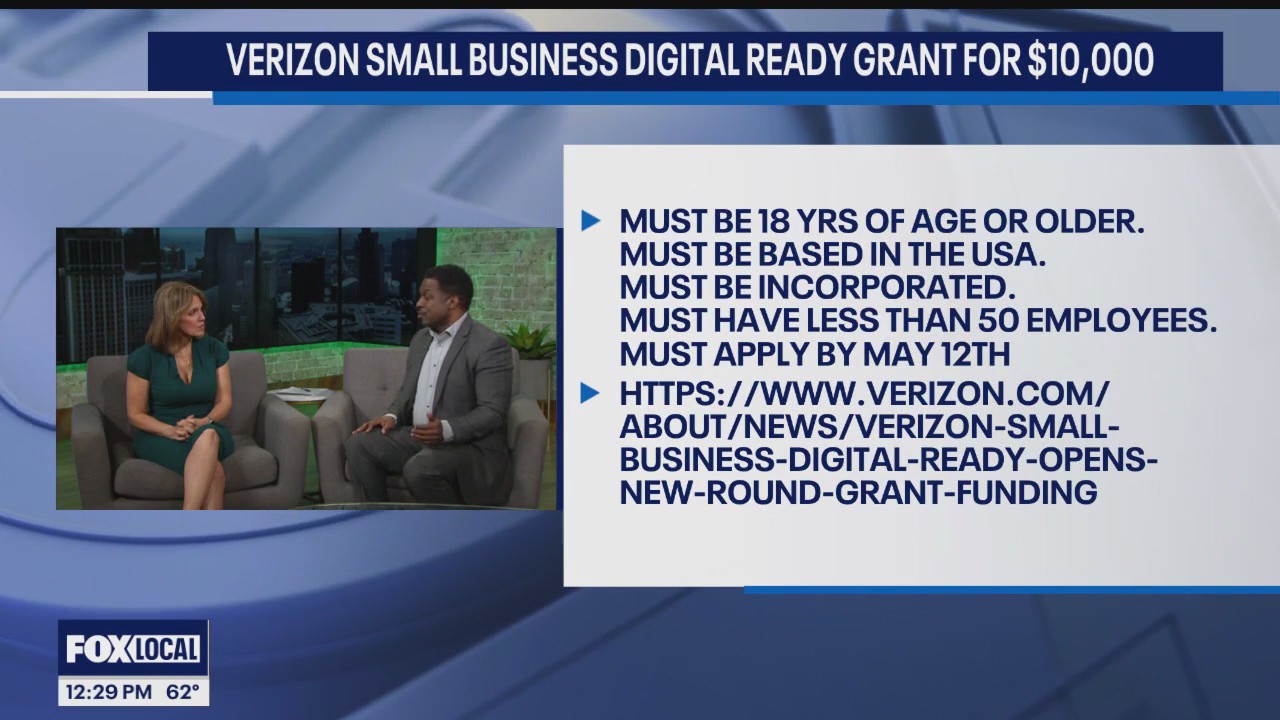 Verizon Small Business Digital Ready Grant for $10,000