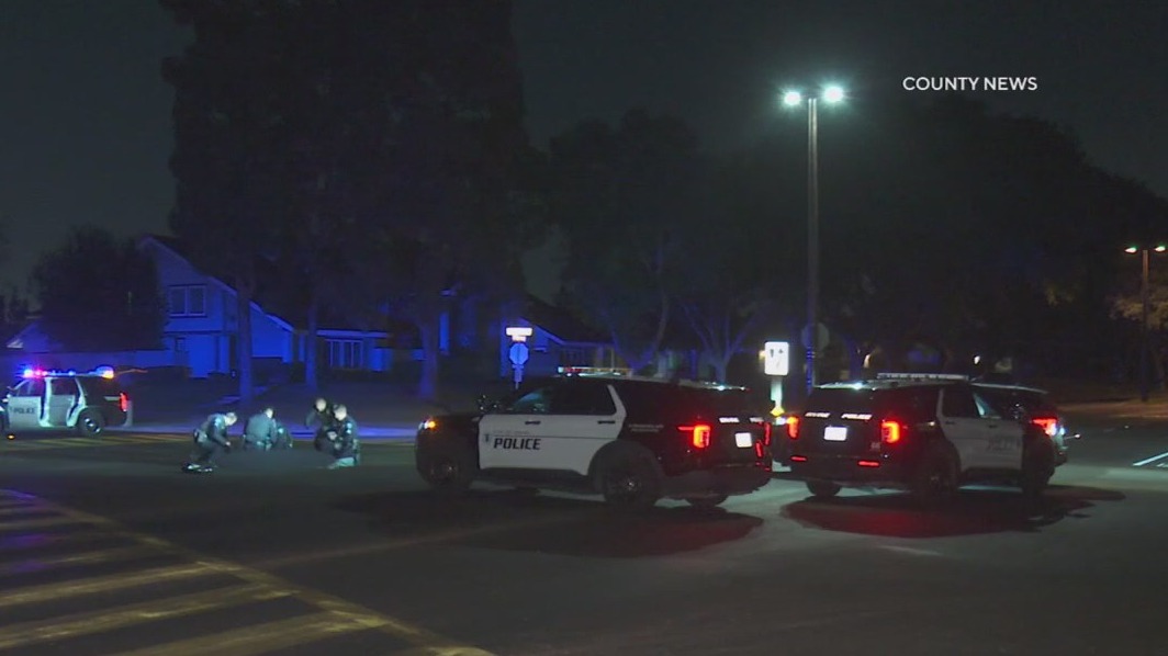 Armed homicide suspect shot by police in Irvine