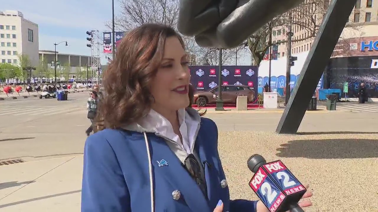 Gov. Whitmer calls Detroit's NFL Draft 'a huge team effort'