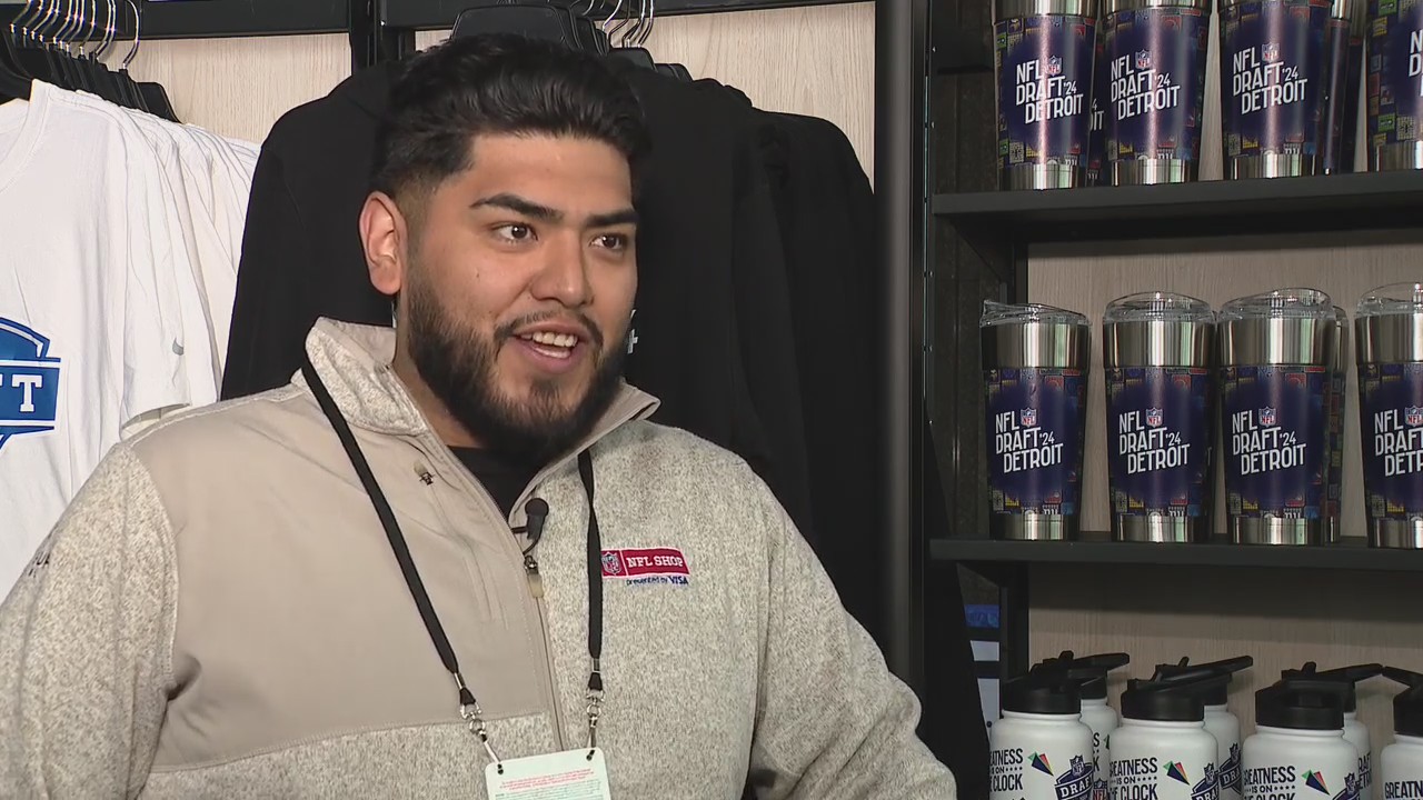 The NFL Shop pop up has all the merch you can think of, and then some