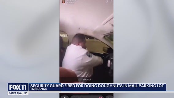 Security guard busted for doing donuts at mall