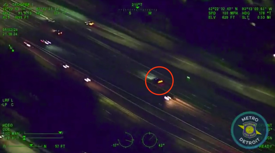 Man leads 130 MPH chase on Detroit freeway