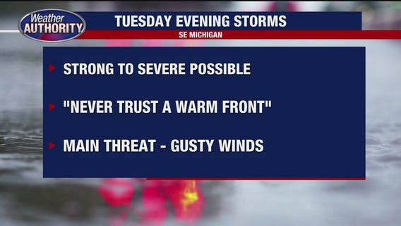 Severe storms possible for Tuesday, tornado watches issued