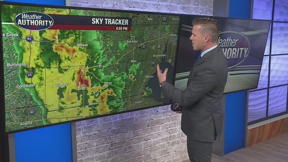 Rain and Storms affecting Sunday evening all across Metro Detroit