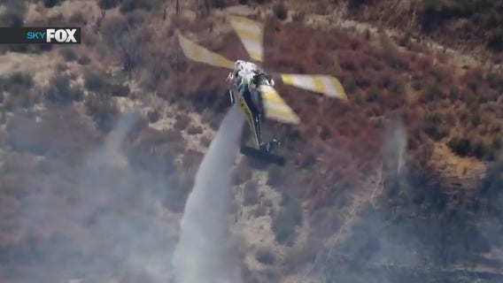 Brush fire along 14 Freeway in Santa Clarita