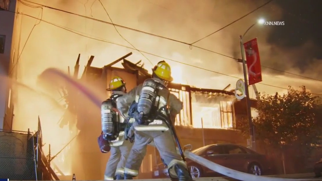 51 displaced in massive Chinatown apartment fire | FOX 11 Los Angeles