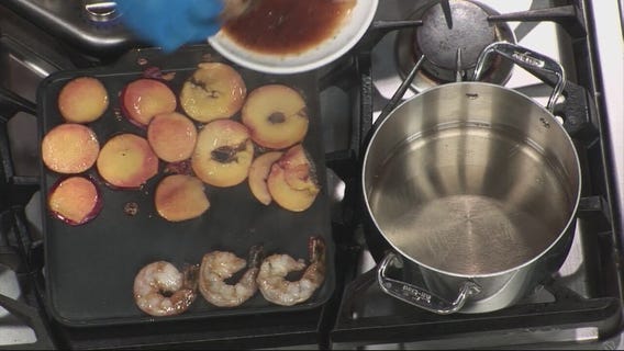 Peach Carpaccio Salad From Andiamo