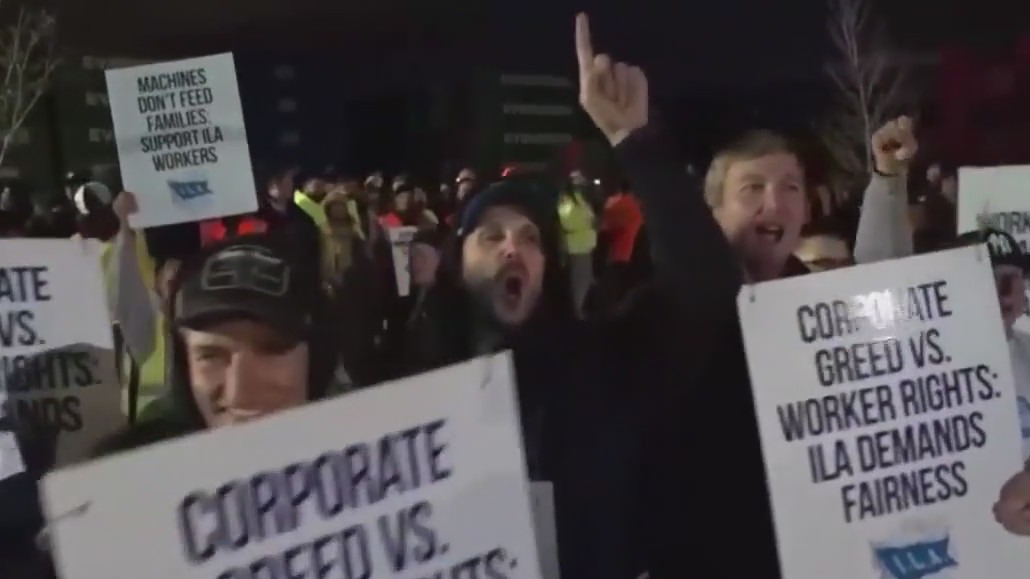 Dockworkers launch strike