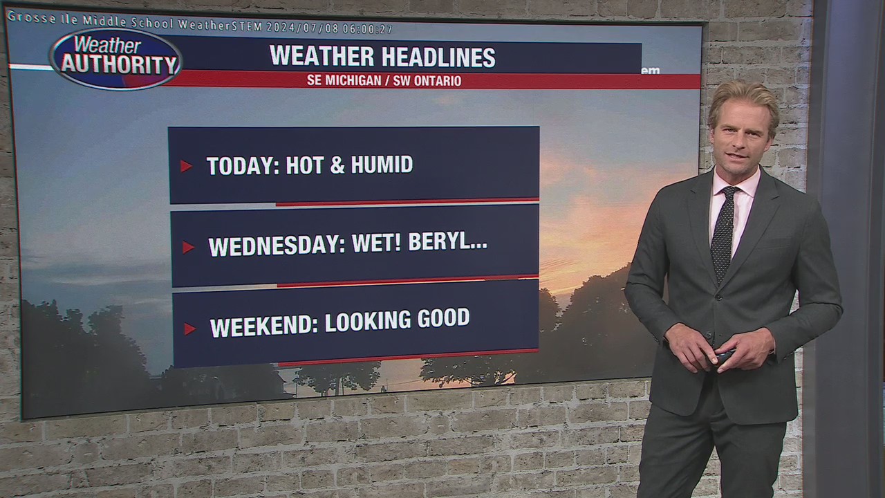 Hot and humid start to the week