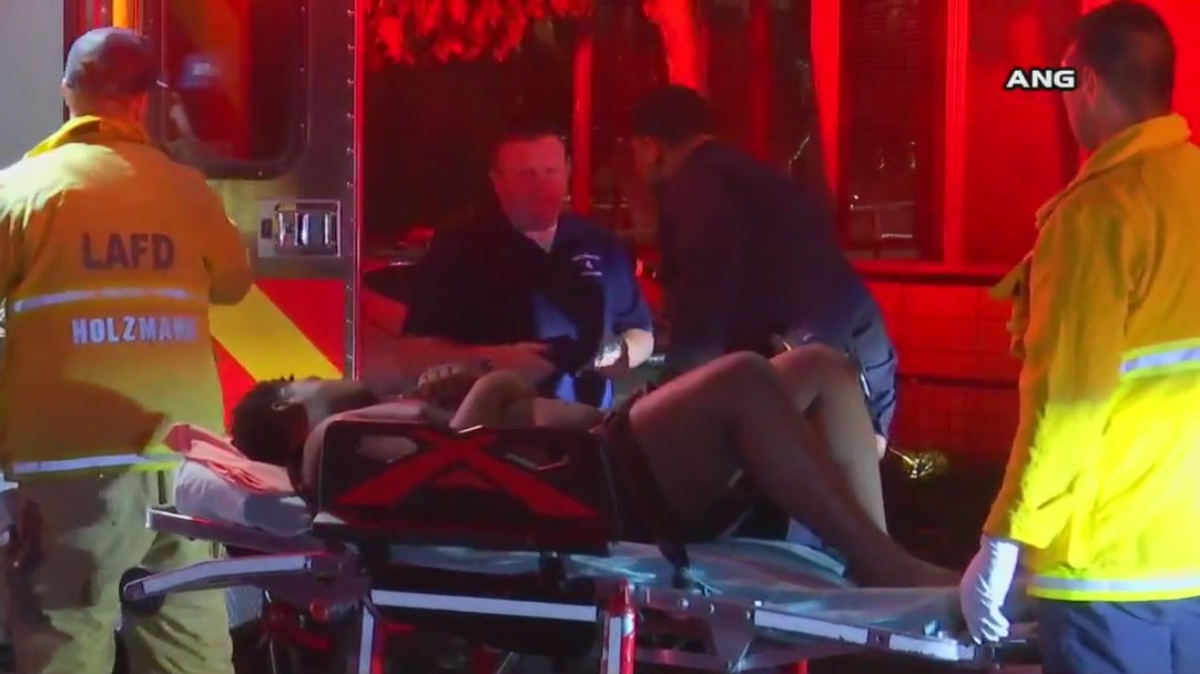 Shooting on Santa Monica Blvd in Hollywood