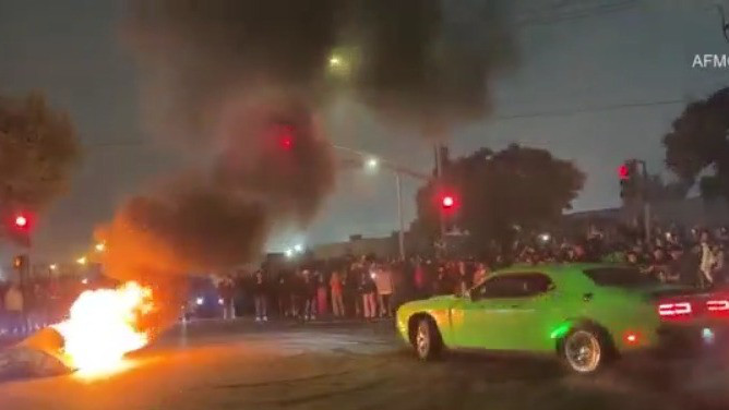 Street takeover in Santa Ana