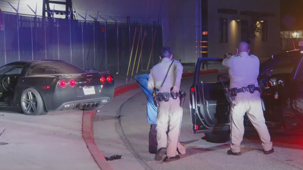 Stolen Corvette pursuit ends in El Monte