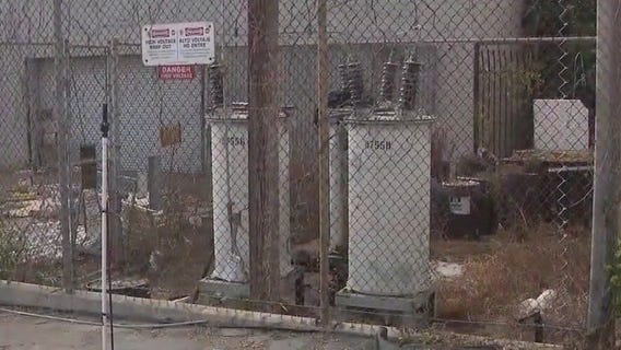 Thieves stealing copper from LADWP equipment