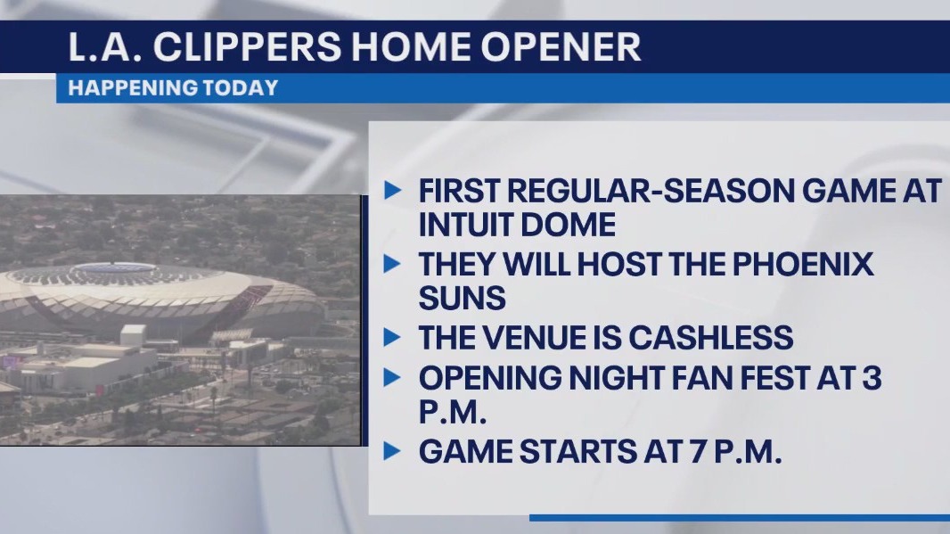 LA Clippers debut home opener at Intuit Dome