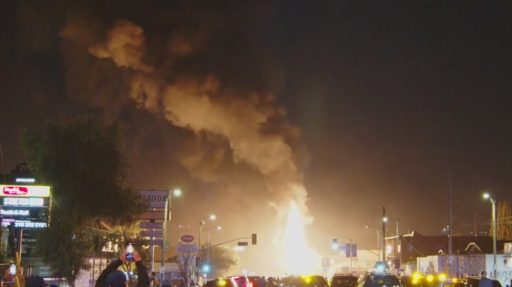 Dodger fans react after wild World Series celebrations