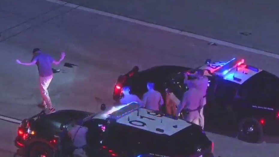 Kidnapping suspect leads slow-speed pursuit