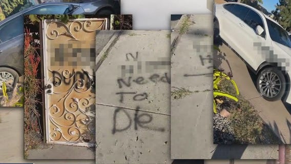 Family shocked by racist, threatening graffiti