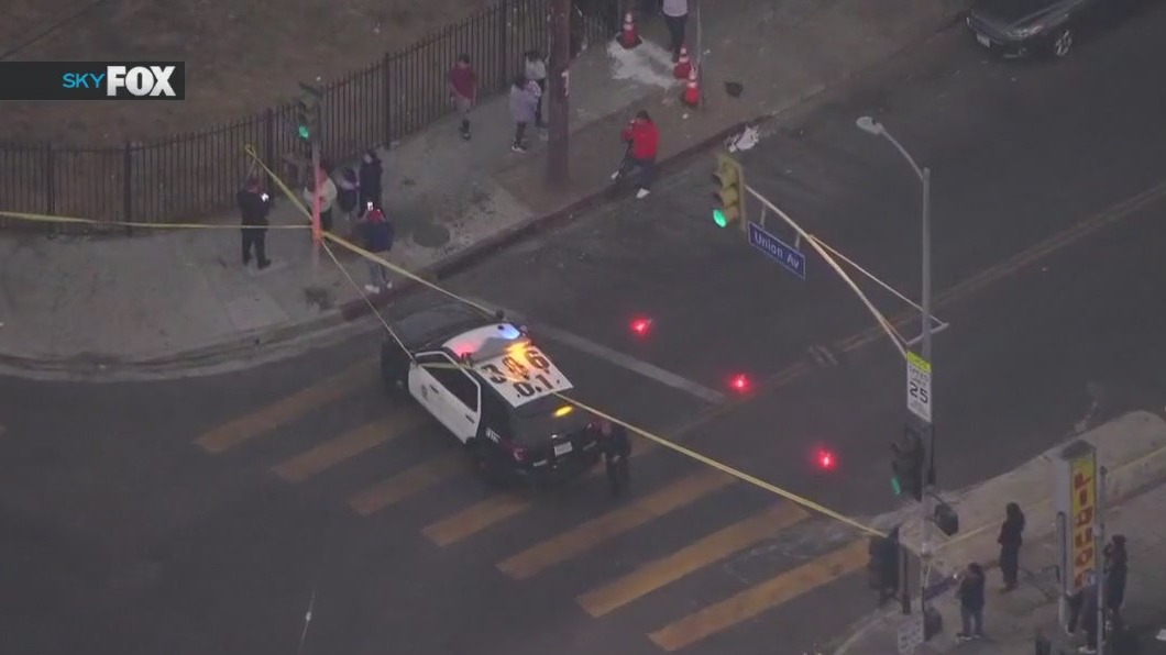 Search for man with gun, LAPD officer hurt