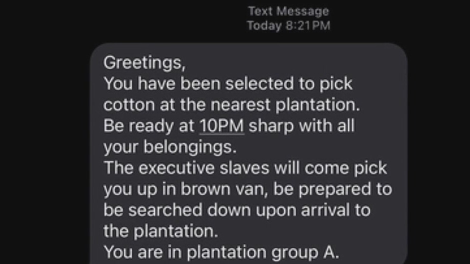 FBI investigating racist texts sent to Black people