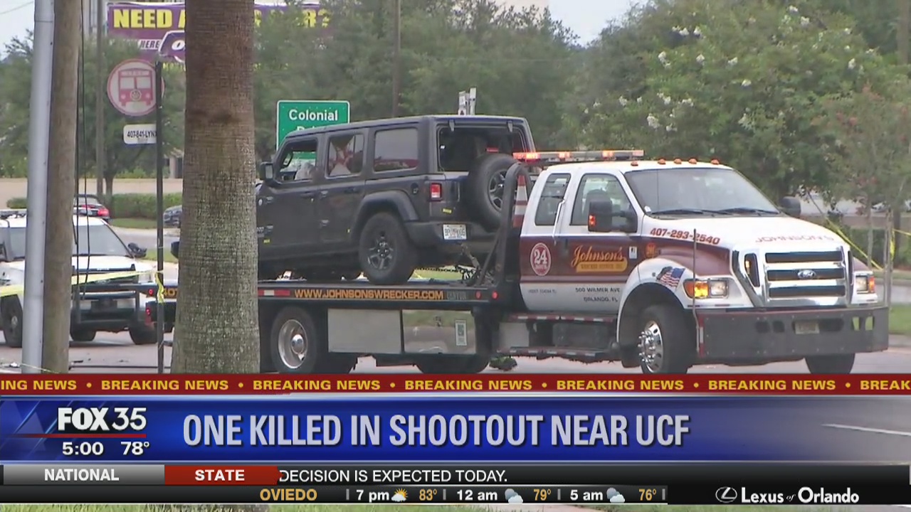 1 dead after shots fired into SUV, troopers say | FOX 35 Orlando
