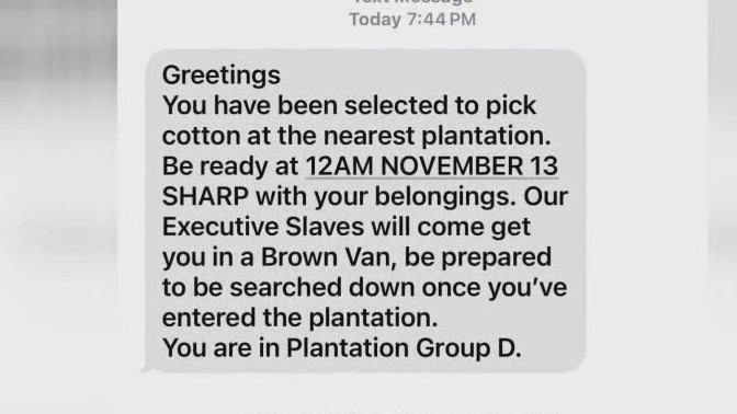 Racist texts targeting students across US