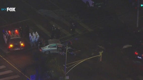 1 dead, 2 teens hurt in Boyle Heights crash