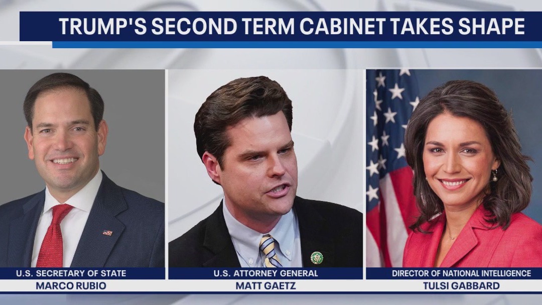 Trump picks Rubio, Gaetz, Gabbard for cabinet