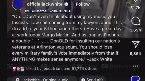 Detroit rocker Jack White triggered over Trump using Seven Nation Army in online ad