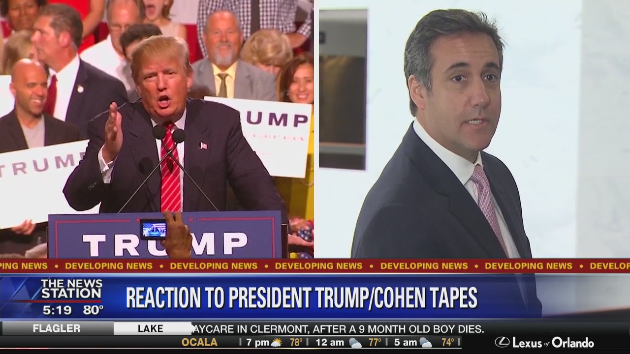 Trump's ex-lawyer Cohen secretly recorded him