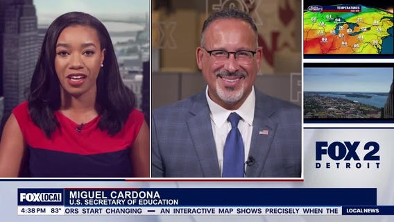 U.S. Secretary of Education Miguel Cardona visits Michigan, part of back-to-school tour