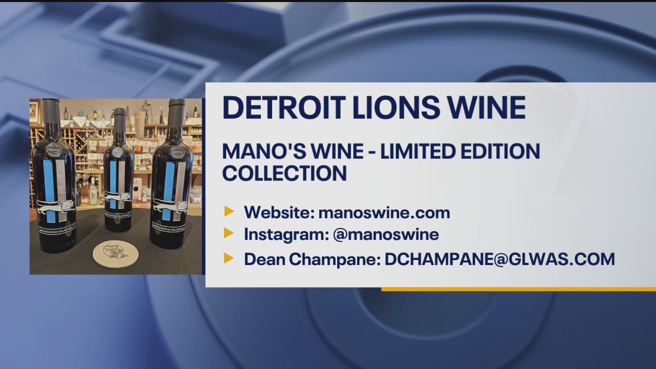 Mano's Wine - Limited Edition Collection Detroit Lions Wine