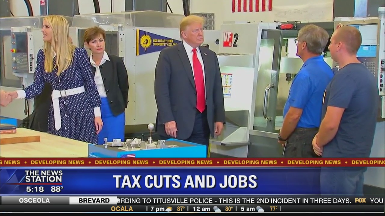 Trump talking jobs and trade