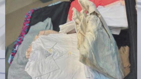Clothes caked in meth found at LAX