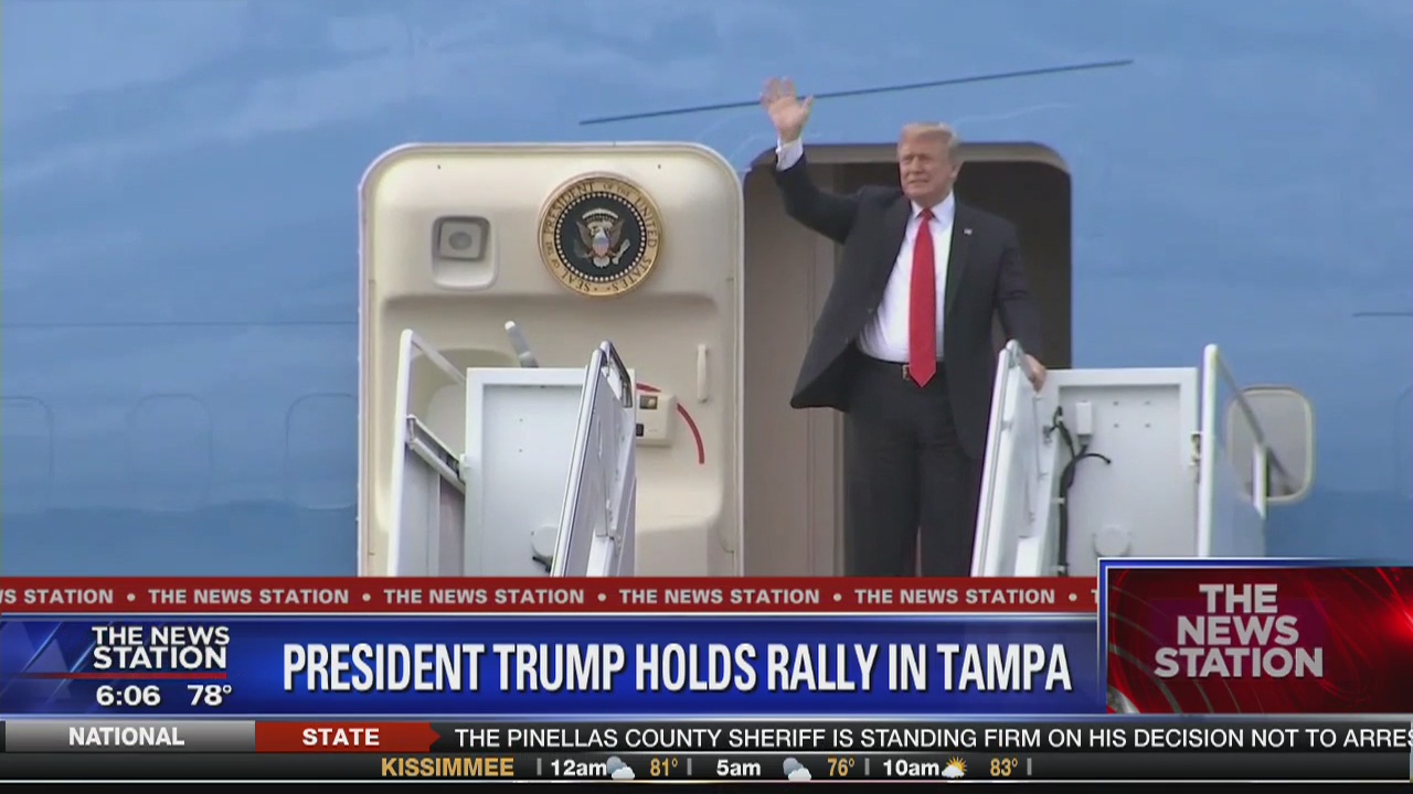 Trump in Tampa to rally for DeSantis