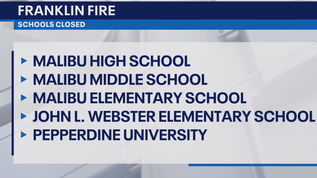 Franklin Fire closes Malibu schools
