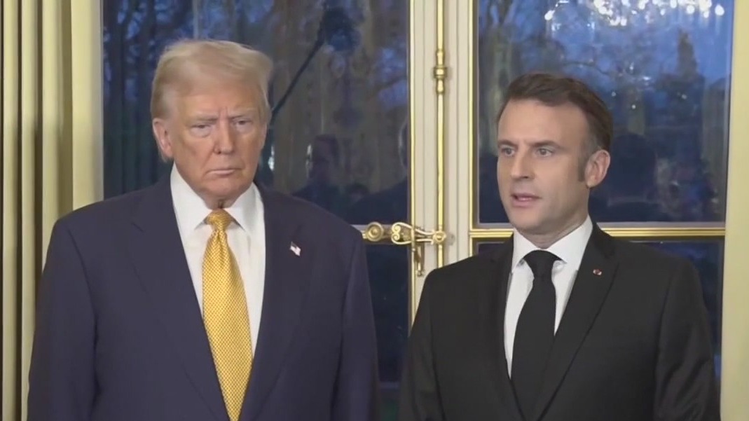 Trump meets Macron, Zelensky in Paris
