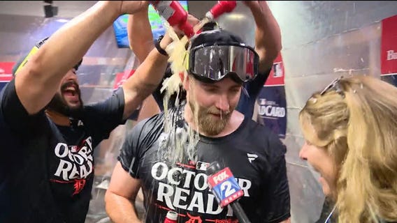 WATCH - Jennifer Hammond talks with Tigers reliever Will Vest following their series clinching win over Houston
