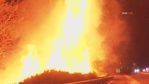 Suspicious fires set in the San Fernando Valley