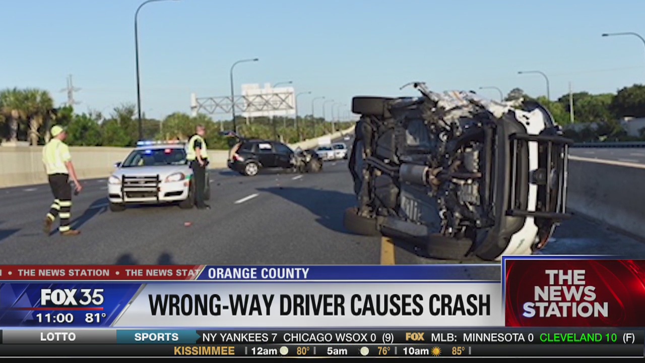 Wrong-way driver causes crash, says FHP | FOX 35 Orlando