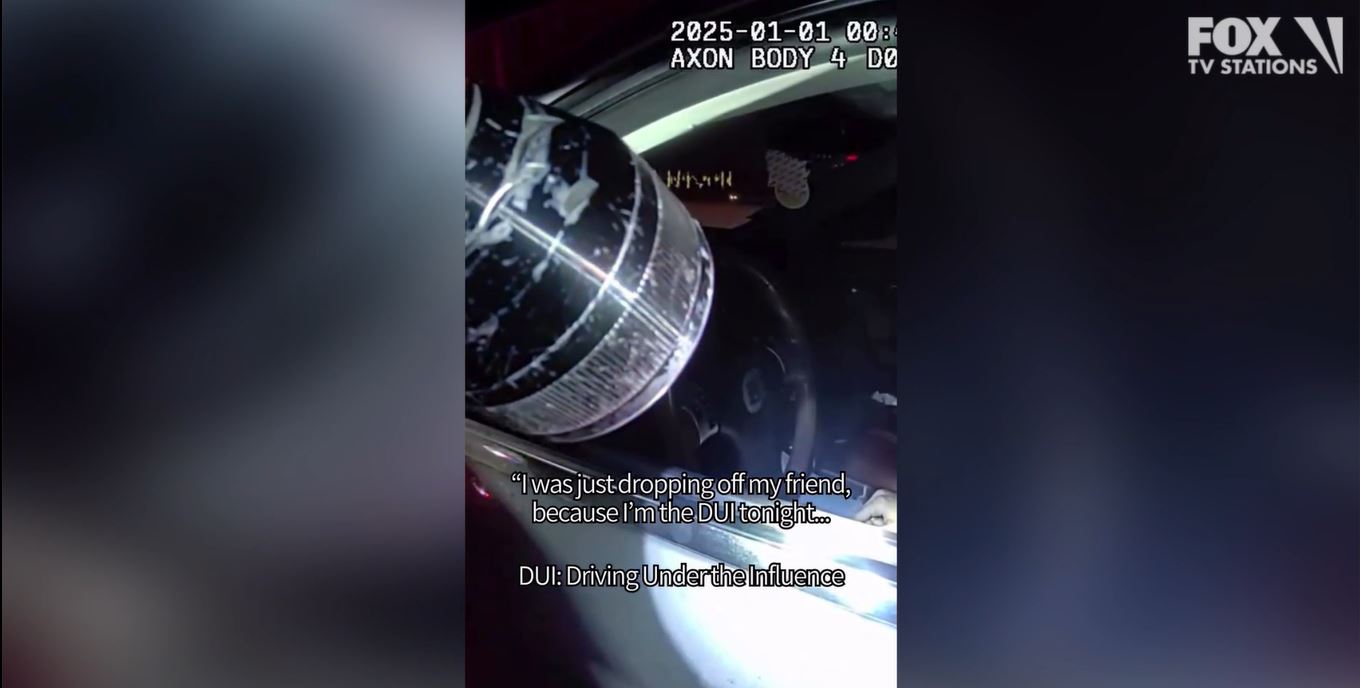 Video shows man admitting to drinking and driving