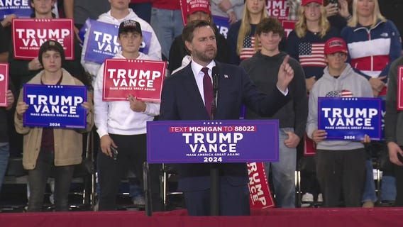 Republican VP candidate Vance defends tariffs, attacks Harris on economy in Waterford